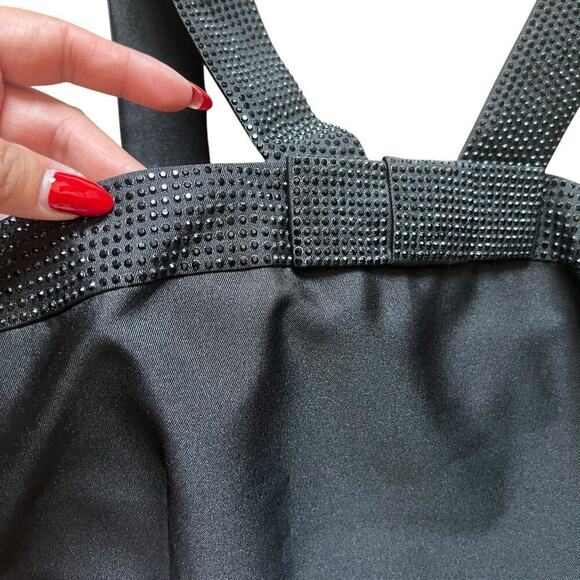 Kate Spade Women’s Pavé Trim Fit & Flare Cocktail Dress Black Size 10 - Picture 5 of 11